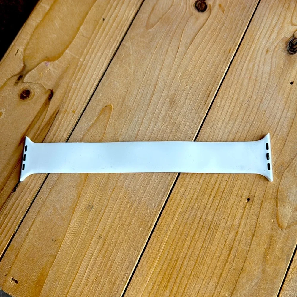 White Elastic Apple Watch Band